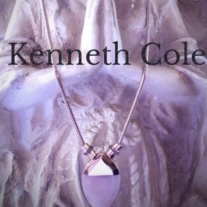 Kenneth Cole Gold Tone Quartz Necklace